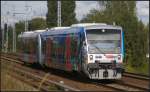 MRB VT 011 / 650 543-1  Urlaubsmarkt Flughafen Leipzig/Halle  und VT 010 am 12.09.2012 in Berlin-Karow