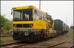 DB Netz BAMOWAG 54.22 in Berlin-Schneweide, 20.09.2014
<br><br>
Auch DB Netz war beim 11. Berliner Eisenbahnfest auf dem Vereinsgelnde zu Gast. Das Gleisarbeitsfahrzeug hat ein Eigengewicht von 30 t, eine Nutzlast von 5 t und erreicht eine Hchstgeschwindigkeit (Hg) von 100 km/h  (Nummer 97 17 56 014 17-3).