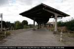 Noch steht der Bahnsteig fr Gleis 2 und 3 (Baustelle Berlin Ostkreuz, 23.08.2008).