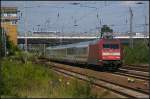 DB Fernverkehr 101 033 mit dem EC 47 Berlin Hbf - Warszawa Wschodnia am 07.07.2013 in Berlin Schnefeld Flughafen