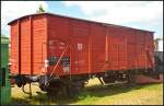 DR 04-11-37 G in Magdeburg Neustadt, 10.05.2015    Der gedeckte Gterwagen stand whrend des Familienfest der Magdeburger Eisenbahnfreunde auf einem Seitengleis am Handelshafen.