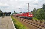 DB Regio 112 111 als RB Schwedt (Oder) fhrt am 16.06.2014 am S-Bahnhof Rntgental vorbei