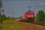 DB Cargo 152 149-1 kam am 09.07.2017 mit einem KLV-Zug durch die Berliner Wuhlheide