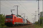 DB Cargo 152 128-5 und 152 136  AlbatrosExpress  fuhren mit dem Erzpendel am 09.07.2017 durch die Berliner Wuhlheide