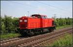 DB Fahrwegdienste 203 120-1 solo unterwegs (ex DR/DB 202 678-9, gesehen Lehrte-Ahlten b. Hannover 24.06.2010)