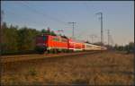 DB Fernverkehr 140 539-8 mit einem Pbz in Berlin Wuhlheide, 19.03.2015
<br><br>
Neben dem Doppelstockwagen D-DB 50 80 86-81 043-1 DBpbzfa 766 liefen am Ende des Zuges noch 115 293 und die 112 163 (nah.sh) aus Kiel mit