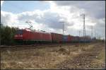 DB Schenker 185 074-2 mit Container (gesehen Berlin Wuhlheide 26.03.2011)