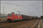 DB Schenker 152 070-9 mit einem gemischten Güterzug Richtung Grünauer Kreuz (gesehen Berlin Schönefeld Flughafen 17.07.2011)