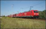 DB Schenker 185 263-1 und 185 253-9 mit Kohle am 20.08.2011 in der Berliner Wuhlheide