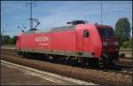 DB Schenker 145 002-2 solo am 23.07.2012 in Berlin Schnefeld Flughafen