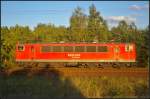 DB Schenker 155 133 solo am 01.10.2013 durch die Berliner Wuhlheide