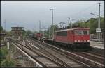 DB Schenker 155 123-3 mit gemischtem Güterzug Richtung Potsdam (Berlin Wannsee 14.05.2010)