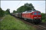 DB Schenker 232 635-3 und einem gemischtem Güterzug (gesehen Lehrte-Ahlten b.