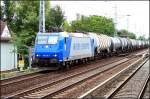 HGK 185 526-1  RSB Logistik  mit Kesselzug vom Karower Kreuz (NVR-Nummer: 94 80 0185 526-1, Zulassung für D/A/CH, gesichtet Berlin Karow 13.07.2009)