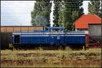 MHG 1 / 201 004 rangiert im Vorfeld des Kombiwerks (gesehen Magdeburg Eichenweiler 17.09.2010)