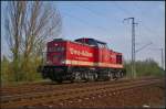 Raildox 202 466-9 solo in Berlin Wuhlheide, 24.04.2015    Angemietet im März 2015 von Uwe Adam (ADAM 20  Gauner ).