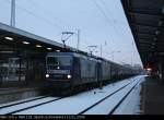 RBH 105 / 143 186-5 und RBH 101 (143 874-6) am sptem Abend mit einem Kesselzug (Berlin Schnefeld, 13.01.2009)    - Update: ++ 08.2018 bei Fa.