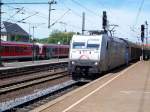 TXL 185 540-2 mit Transwaggon-Wagen (Zulassung für D/A, gesichtet Fulda 2005)