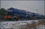 Wascosa  tankcar 3000  NL-WASCO 37 84 7843 080-4 Zans am Ende eines Kesselwagen-Zug am 28.01.2014 in der Berliner Wuhlheide