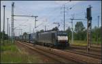 ERS Railways E 189 210 / ES 64 F4-210 mit Rotterdam-Poznan-Shuttle am 19.06.2012 bei der Durchfahrt Berlin Schnefeld Flughafen (NVR-Nummer 91 80 6189 210-8 D-DISPO - Update: Infos via Flickr zu EVU