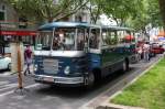 Eine absolute Raritt ist dieser vom VEB Zwickau gebaute Reisebus  vom Typ H 3 B, Baujahr 1952, den sein Besitzer am 7.6.2013 im Rahmen  eines Oldtimer Treffen auf dem Kudamm in Berlin prsentierte.