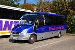 Kleinbus Iveco Irisbus von Michael Vogt aus der BRD in Krems gesehen.