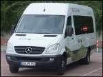 Mercedes Sprinter von Bus Punkt aus Deutschland im Stadtafen Sassnitz.