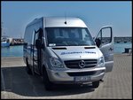 Mercedes Sprinter von Schaffert-Tours aus Deutschland im Stadthafen Sassnitz.