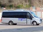 Mercedes Sprinter von BoyTours aus Deutschland im Stadthafen Sassnitz.