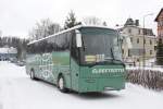 Bova Futura   Dieser Bova Futura Reisebus des Unternehmen Globetrotter stand am 7.12.2013   am Bahnhof in Neuhausen im Erzgebirge.