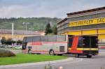 VAN HOOL EOS mit Radanhnger von Minitrans.cz am 20.9.2014.in Krems gesehen.