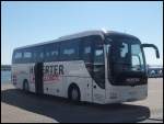 MAN Lion's Coach von Herter Reisen aus Deutschland im Stadthafen Sassnitz.