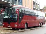 MAN Lion's Coach von Przewozy Autokarowe Andrzej Sielicki aus Polen im Stadthafen Sassnitz.