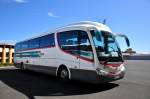 MERCEDES IRIZAR Reisebus im Norden von Madeira gesehen.