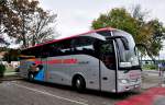 Mercedes Benz Tourismo von Blaguss aus Ungarn am 30.8.2014 in Krems gesehen.