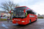 Mercedes Tourismo von Weiherer Reisen aus der BRD in Krems.