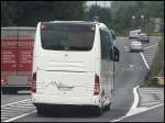 Mercedes Travego von Mela Reisen aus Deutschland in England.