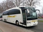 Mercedes Travego von Komm mit aus der BRD in Wien bei der UNO City gesehen.