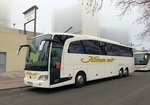 Mercedes Travego von Komm mit aus der BRD in Wien bei der UNO City gesehen.