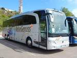 Mercedes Travego von Regiobus Mittelsachsen aus Deutschland im Stadthafen Sassnitz. 