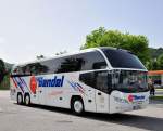 NEOPLAN CITYLINER von BENDEL Reisen / BRD am 19.5.2013 in Krems angekommen.