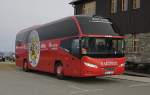 Auf der Spitze des Feldberg im Erzgebirge parkte am 1.11.2013 dieser Neoplan  Cityliner der Fa.