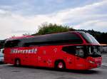 Neoplan Cityliner von Biendl Reisen aus der BRD am 27.JUli 2014 in Krems gesehen.