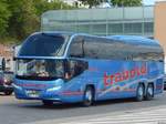 Neoplan Cityliner von Trabold aus Deutschland im Stadthafen Sassnitz.