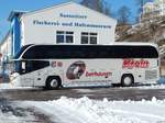 Neoplan Cityliner von Krein aus Deutschland im Stadthafen Sassnitz.