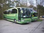 Mercdes-Benz Travego und Neoplan Starliner von Wiedenhoff aus Deutschland in Binz.