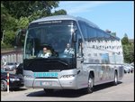 Neoplan Tourliner bon Lindner aus Deutschland im Stadthafen Sassnitz.