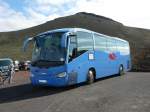 Scania Irizar steht auf dem Parkplatz von Timanfaya, Januar 2010