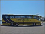 Scania Irizar von CentrumTurist aus Dnemark im Stadthafen Sassnitz.