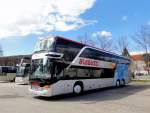 SETRA 431 DT von BLAGUSS Reisen aus Wien am 13.4.2013 in Krems an der Donau gesehen.